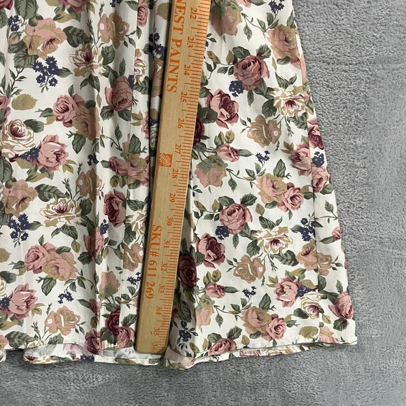 Vintage Paquette TOO! Dress 6 Roses Floral Bohemian Retro 80s Church Romantic - Picture 9 of 12
